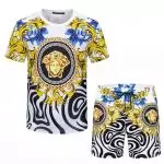 survetement versace tshirt et short flower medusa